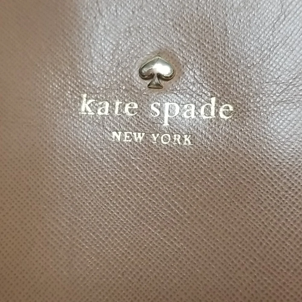 KATE SPADE large leather carryall tote bag satchel